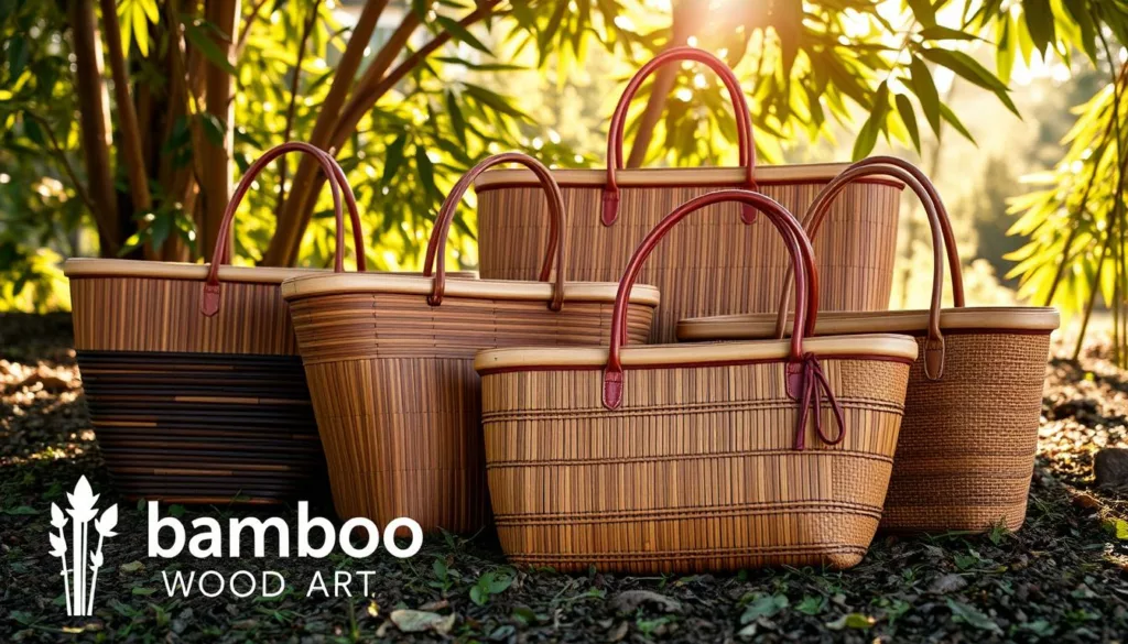 Handled Bamboo Totes Handled Bamboo Totes