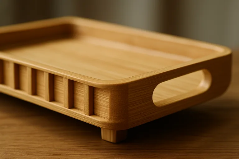 Close-up emphasizes the thick bamboo ribs and reinforced handle design crucial for load capacity.