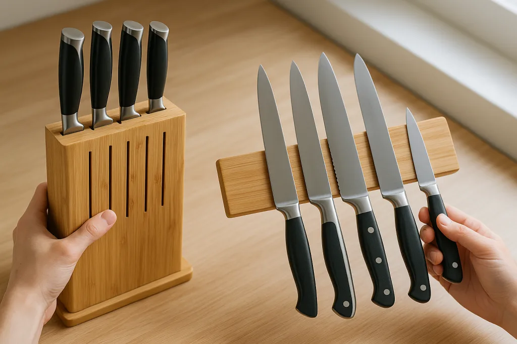 comparing bamboo knife block magnetic strip comparing bamboo knife block magnetic strip