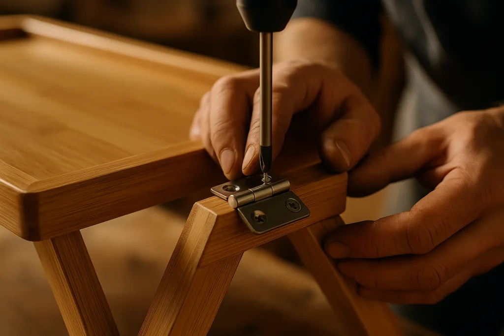 hinge assembly bamboo folding bed tray hinge assembly bamboo folding bed tray