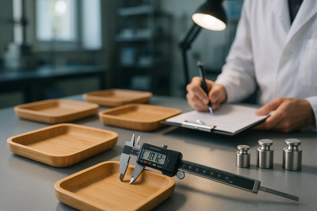 lab setup bamboo tray load testing lab setup bamboo tray load testing