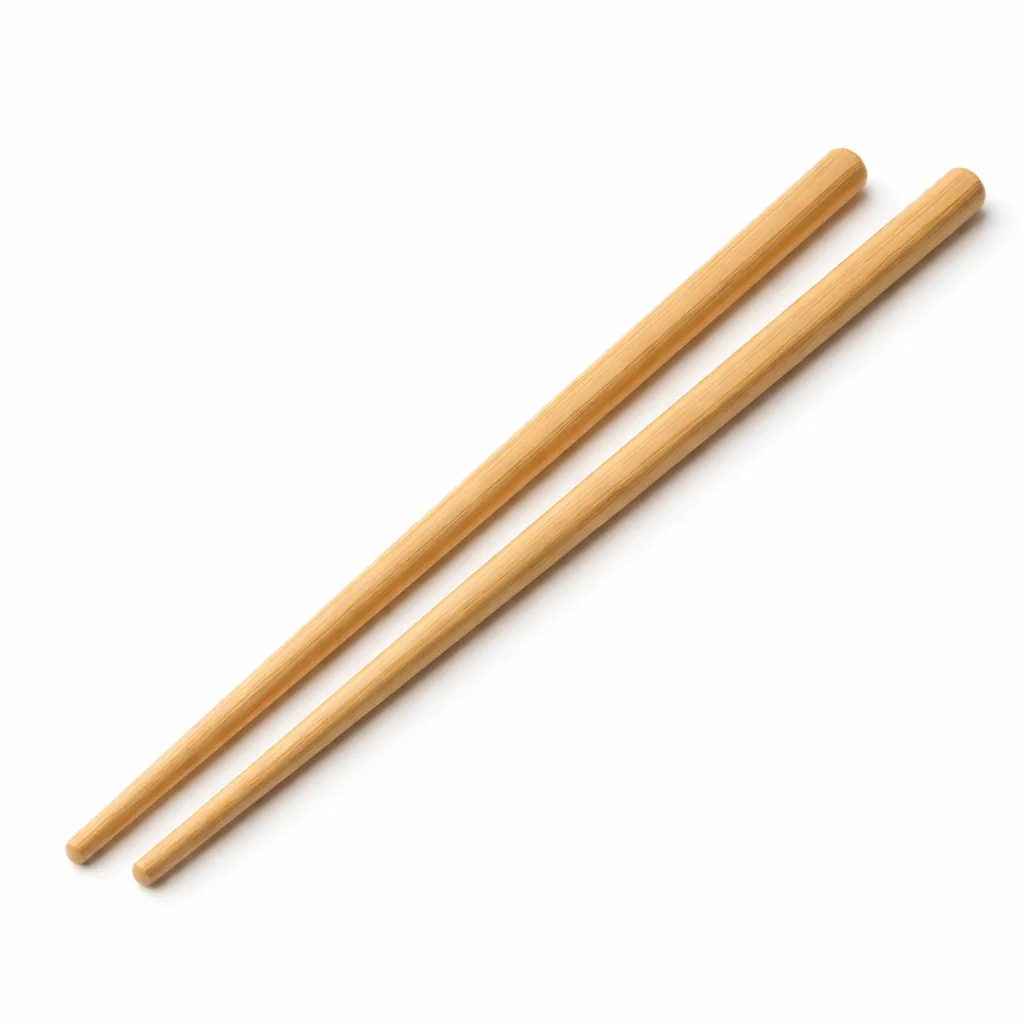Natural-finish bamboo reusable chopsticks with smooth, rounded ends and a clean, polished look. Crafted from light, untreated bamboo for a minimal and eco-friendly appearance.