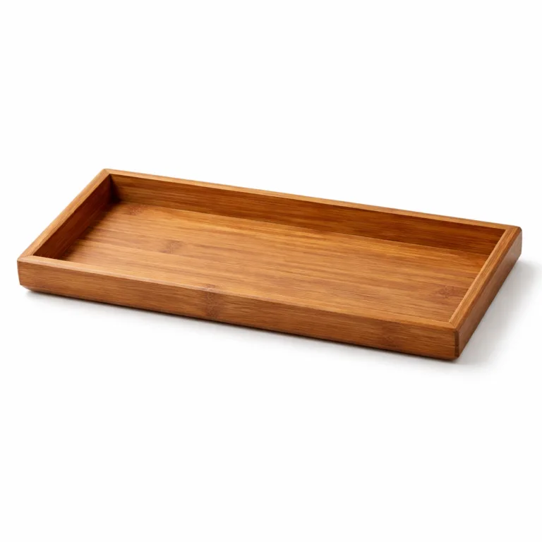 This version features a bamboo desk catchall tray crafted from carbonized bamboo for a richer tone, with precisely beveled edges for a distinctive, refined profile.