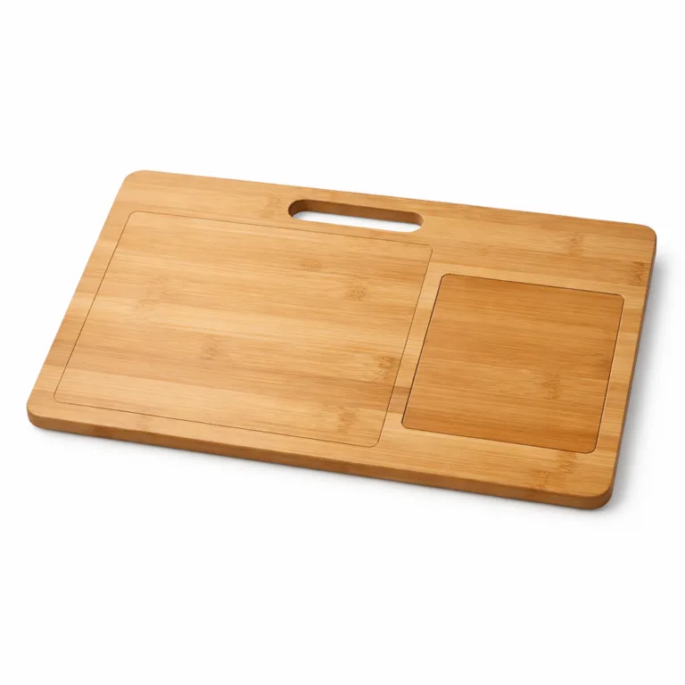 This Bamboo Laptop Tray with Mouse Pad Area is finished in matte oil for extra protection and a soft-sheen look. A practical cut-out handle is added for easy portability, while the spacious flat mouse pad area ensures functionality is always at hand.