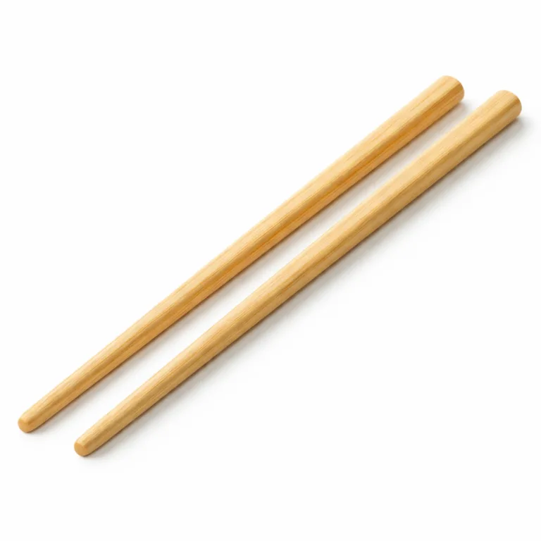 This variant of bamboo natural uncoated chopstick features smoothly rounded ends on both sides, offering a gentle, comfortable grip and refined minimalist appearance.