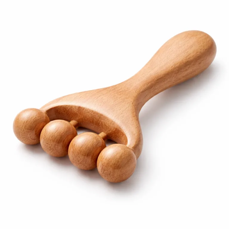 Discover comfort and performance with this wooden face massage tool, designed in natural beech wood with a rounded, thicker profile. The contoured handle ensures a better grip and smoother massage experience.