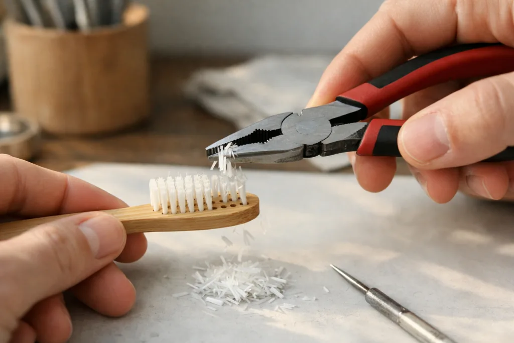 removing bamboo toothbrush bristles removing bamboo toothbrush bristles