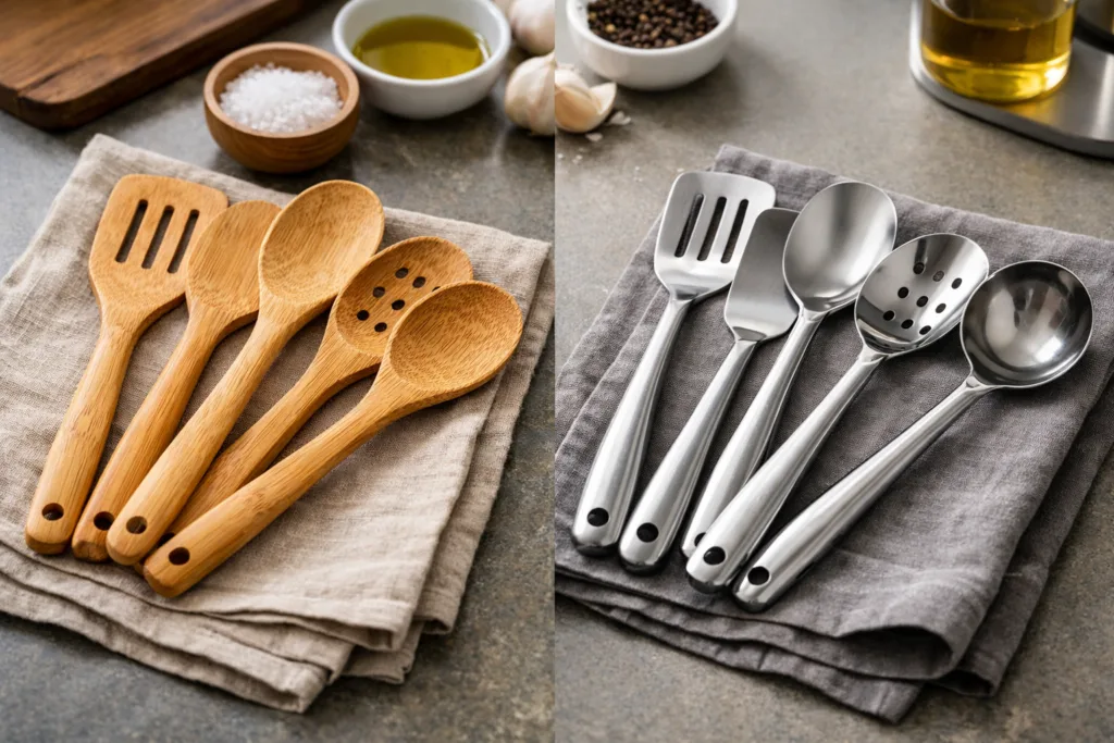 bamboo vs metal utensils bamboo vs metal utensils