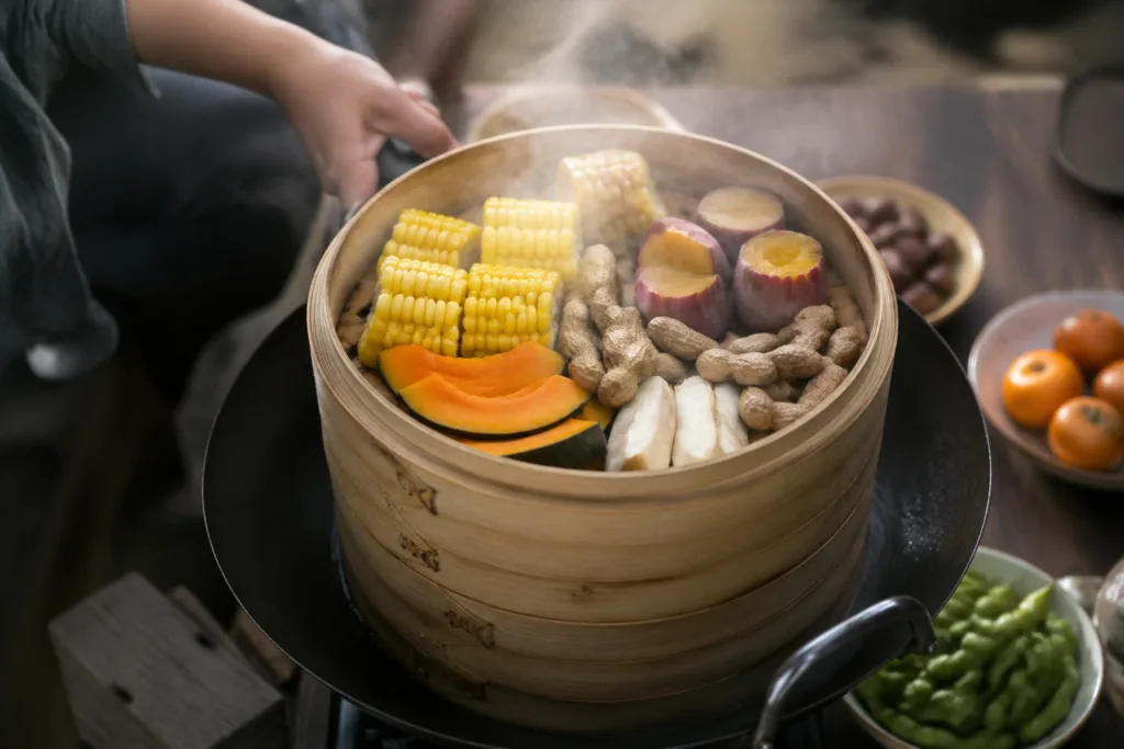 even spacing bamboo steamer even spacing bamboo steamer