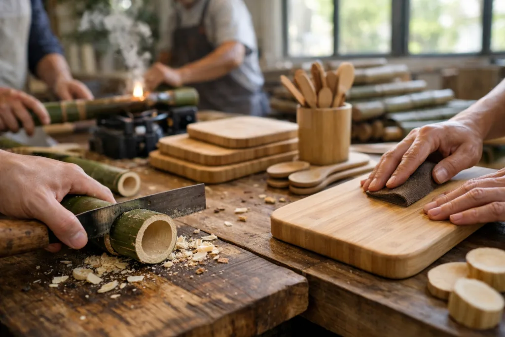 processing crafting bamboo kitchen processing crafting bamboo kitchen