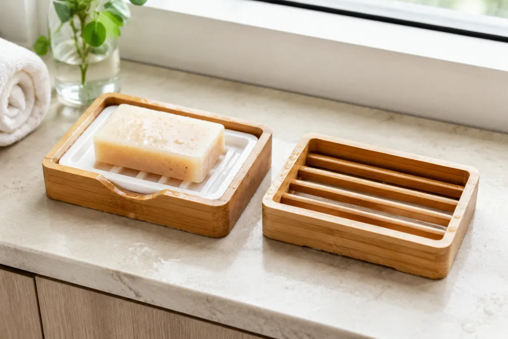 bamboo soap dish design comparison