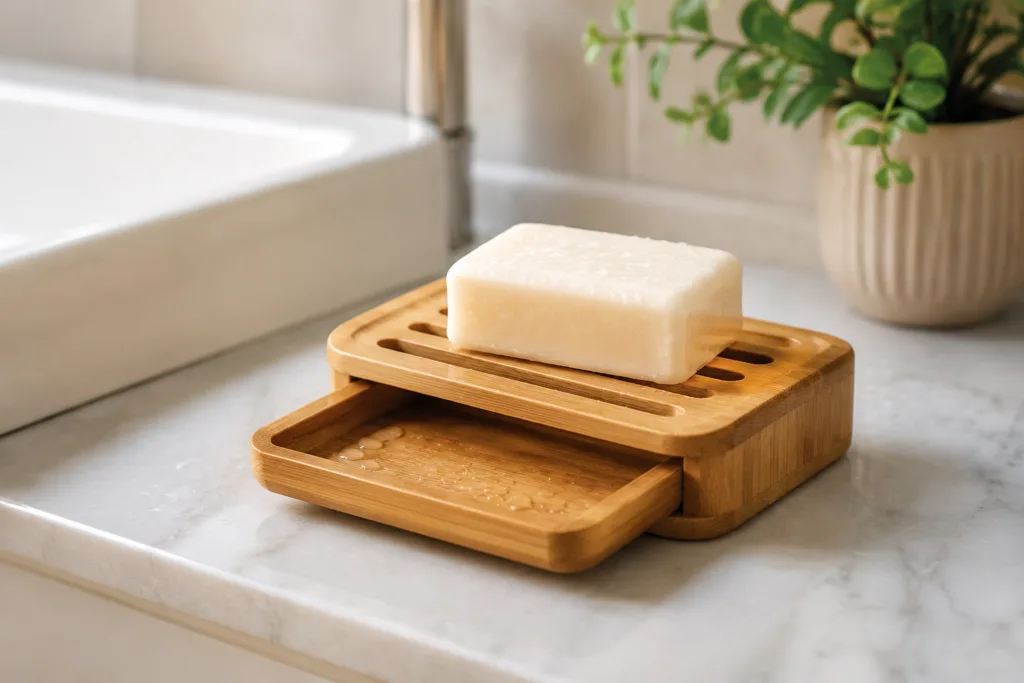 bamboo soap dish removable tray use