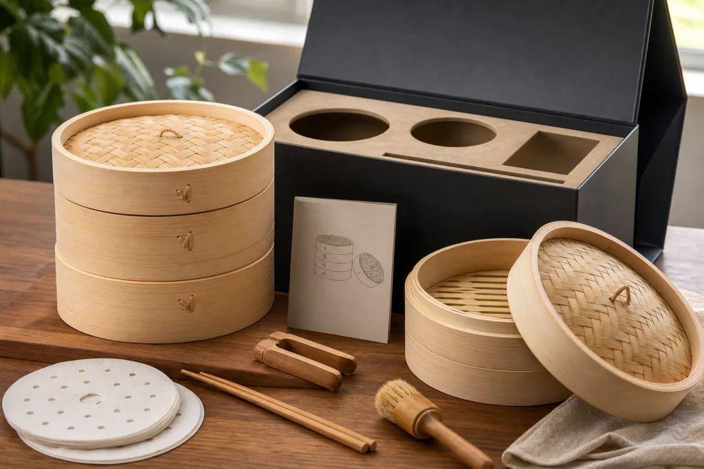 bamboo steamer set packaging bamboo steamer set packaging