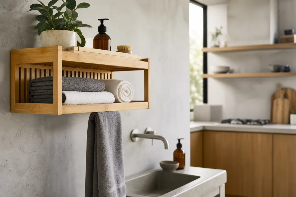 wall mounted bamboo shelf small space wall mounted bamboo shelf small space