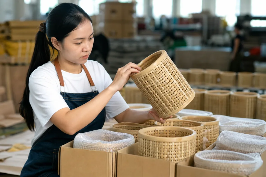 bamboo basket quality control packaging bamboo basket quality control packaging