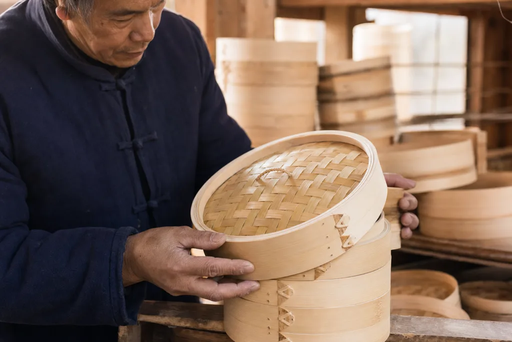 bamboo steamer craftsmanship inspection