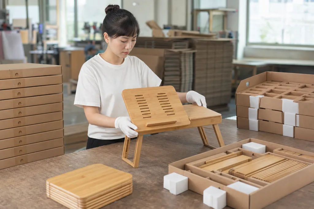 custom bamboo laptop table packaging qc custom bamboo laptop table packaging qc