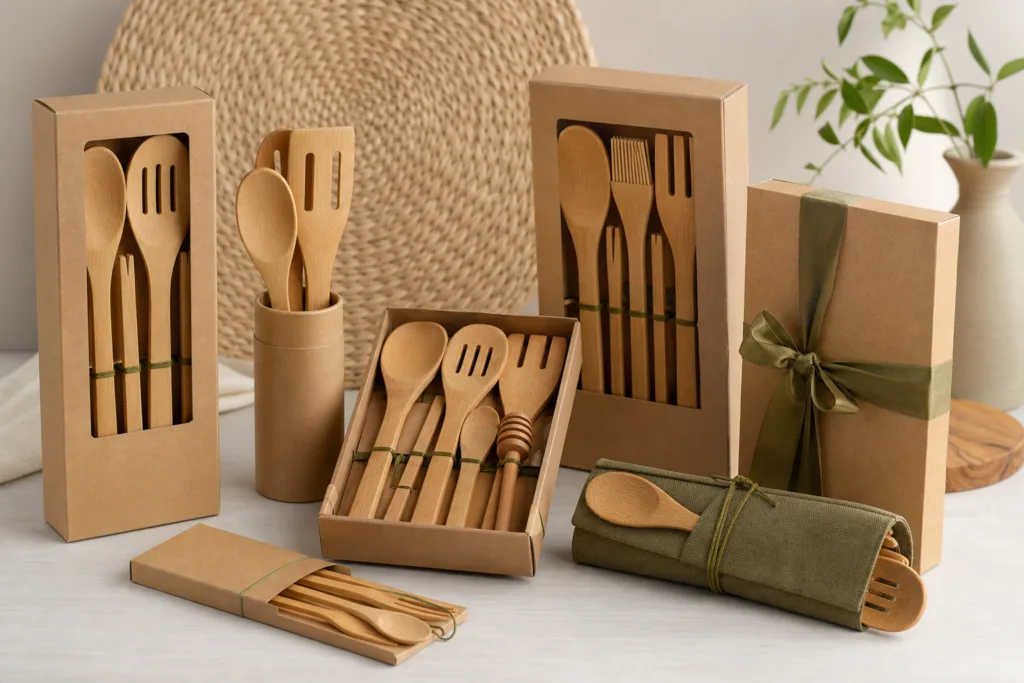 retail gift packaging layout