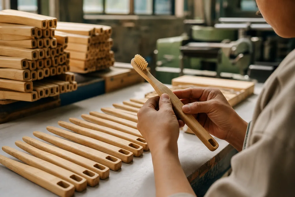 bamboo toothbrush quality inspection