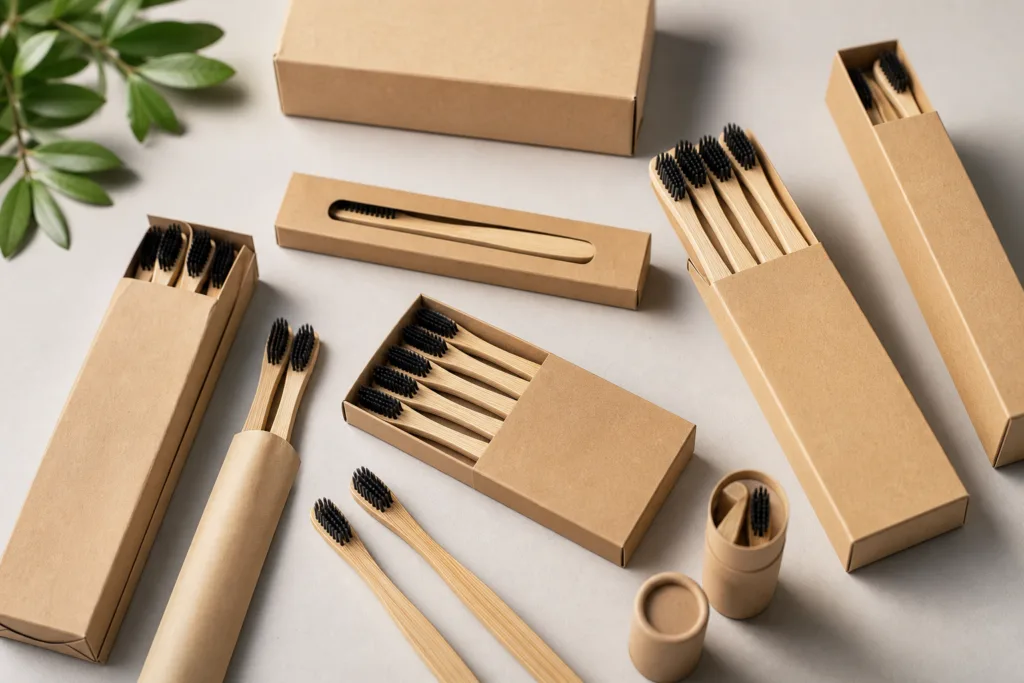 bamboo toothbrush retail packaging